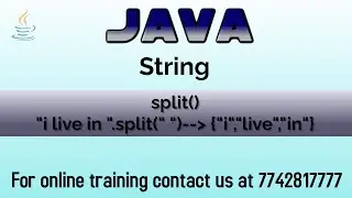 split method in java