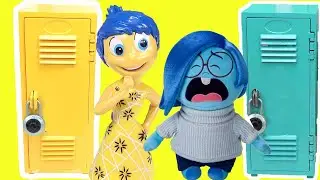 Inside Out 2 Movie DIY Custom Back to School Locker Organization with Joy and Sadness