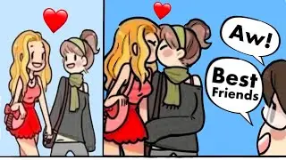 Best Friends but like ones who kiss 🥺 | 🌈r/SapphoAndHerFriend