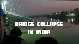 Horror: Bridge collapse kills at least 100 people with more feared dead in Gujarat, India #shorts