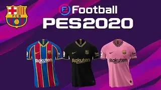PES 2020 - FC BARCELONA KITS 2021