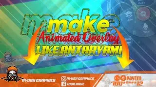 How To Make Animated Overlay Like Antaryami Gaming | How To Make Animated Overlay On Android |