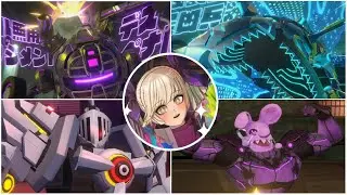 TRIBE NINE All Boss Fights - Death Penalty Shark Endrone Deadly Demo Danganronpa Action RPG Gameplay