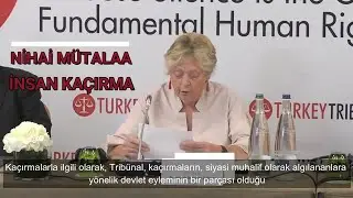 NİHAİ MÜTALAA - Türkiye'de İnsan Kaçırma #TurkeyTribunal2021