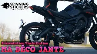 J'INSTALLE UNE DÉCO JANTE SUR MA MT 09 !😍 +Concours