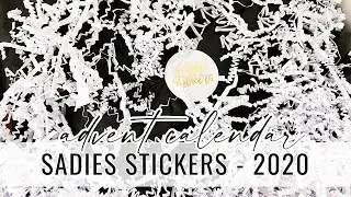 **SPOILER** Advent Calendar Unboxing - Sadie's Stickers 2020
