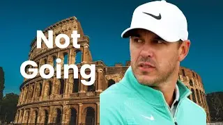 Brooks Koepka is NOT Going to Ryder Cup