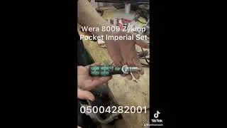 NEW Wera 8009 Zyklop Pocket Imperial Set. A bit and square drive holder in one!