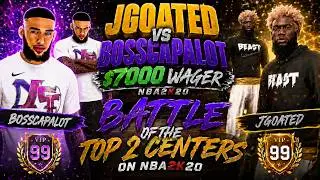 JGoated vs BossCapalot $7000 Wager on NBA2K20 | BATTLE OF THE TOP 2 CENTERS ON NBA2K20!! | Reaction