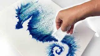 The ULTIMATE (EASY) Art Technique. Seahorse Swipe - You've GOT To Try This! |AB Creative Tutorial