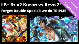 Setting up Triple Special with 6+ v2 Kuzan vs Revo 2! OPTC Garp Challenge　革命軍　★13　超進化クザン　トレクル