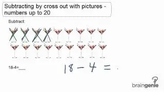 1.5.2 - Subtracting by cross out with pictures - numbers up to 20