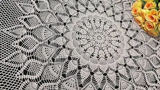 Crocheted tablecloth, Renata, part 1 of 5