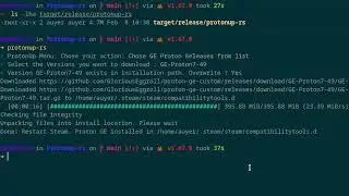 ProtonUp-rs Video Demo - ProtonUp was having problems, so I decided to re-write it in Rust