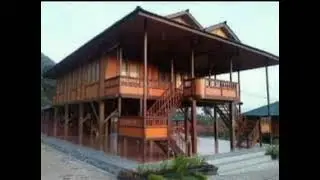 18 model rumah kayu Ulin Kalimantan