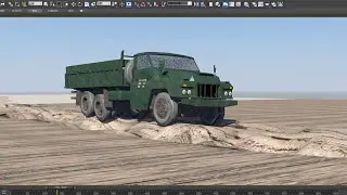 changzheng truck CZ160 ，3DsMax simulation，长征卡车动画模拟
