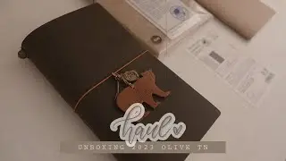 338 UNBOXING: 2023 Travelers Notebook Olive regular size, comparison to other colours and fromthenon