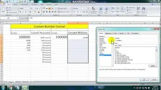 Custom Number Format | Number To Convert Thousands | Number To Convert Millions |