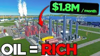 Making $1,811,777 From LIQUID GOLD in Cities: Skylines 2!?