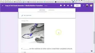 Self Grading Art Formatives with Google Forms