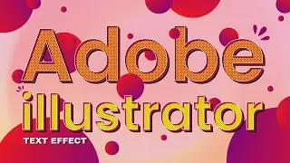 Illustrator Tutorial: Retro Style 3D Text Effect in Illustrator - Full #tutorial #art #illustration
