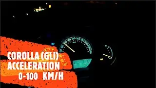 Corolla Gli 0 to 100 | corolla acceleration | Gli top speed | Gli acceleration