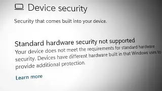 SOLVED! “Standard Hardware Security Not Supported” Get It Done!