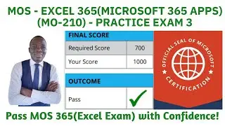 MOS - EXCEL 365(MICROSOFT 365 APPS)(MO-210) - PRACTICE EXAM 3