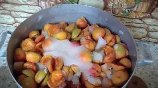 Dried apricots at home