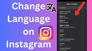 How to change Language on Instagram app