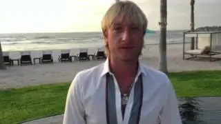 Evgeni Plushenko's message to Chinese fans(Artistry on ice2013)  from Mexico