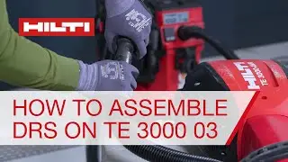How to assemble dust removal system on the electric jackhammer TE 3000 AVR 03