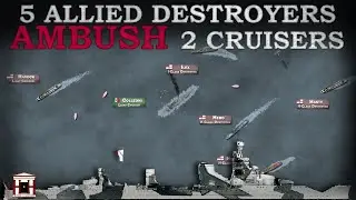 5 Destroyers ambush Italian Cruisers: Battle of Cape Spada, 1940 (Documentary)