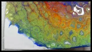 Acrylic Pour Experimenting with Dish Soap and Alcohol
