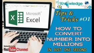 How to convert number into Millions | Excel Tips and Tricks | Excel Tips