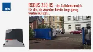 Nice ROBUS 250 HS Hi Speed Sliding Gate Operator