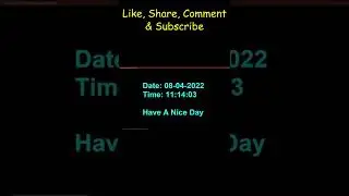 Digital Date & Time in Python || 