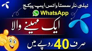 Telenor 1 Month WhatsApp Pkg | Telenor WhatsApp Package Monthly 2025