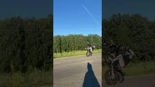 Чуть не перевернулся на мотоцикле ☠️ тгк: WRONG ENDURIST #стант #регулмото #wheelie #питбайк