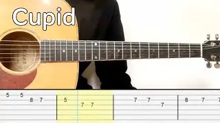 Fifty Fifty - Cupid (Twin Version) (Easy Guitar Tabs Tutorial)