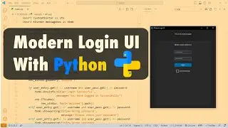 Modern Login UI With Python