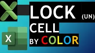 Lock Cells & Protect Worksheet - By Cell Color or Formatting-(V047)