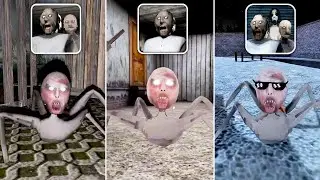 Slendrina's Child In All Granny Games Full Gameplay | Granny 1.8.2 Vs Granny 2 Vs Granny 3 Enhanced