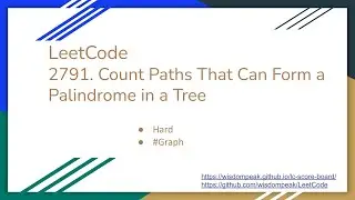 【每日一题】LeetCode 2791. Count Paths That Can Form a Palindrome in a Tree
