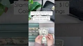 Counting the leftover money in my wallet this week! 
