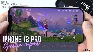 iPhone 12 Pro Genshin Impact Gaming test 2024 | Apple A14 Bionic