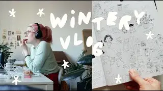 getting work done at my studio and lots of snow
