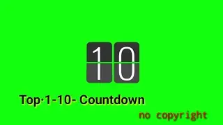 Top 1–10 –Number Countdown Green Screen | Green screen video effect