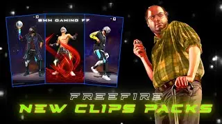 Free fire top 10 CLIPS PACK | FREE FIRE new lobby CLIPS 🥵💫 FF EMOTE CLIPS PACK #89