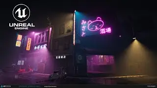 Japanese Urban Street - Unreal Engine - Cinematic